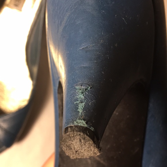 💥SALE $10💥 Steve Madden blue open toe pumps 8 - Picture 7 of 8